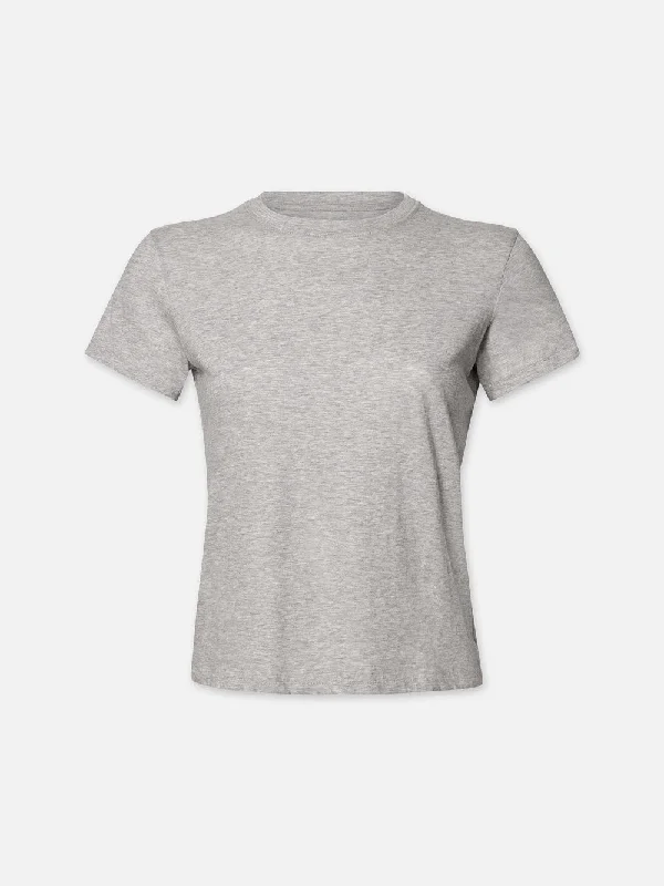 Baby Tee -- Heather Grey