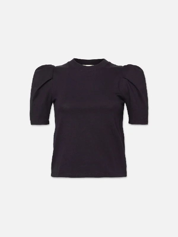 Draped Femme Tee -- Navy