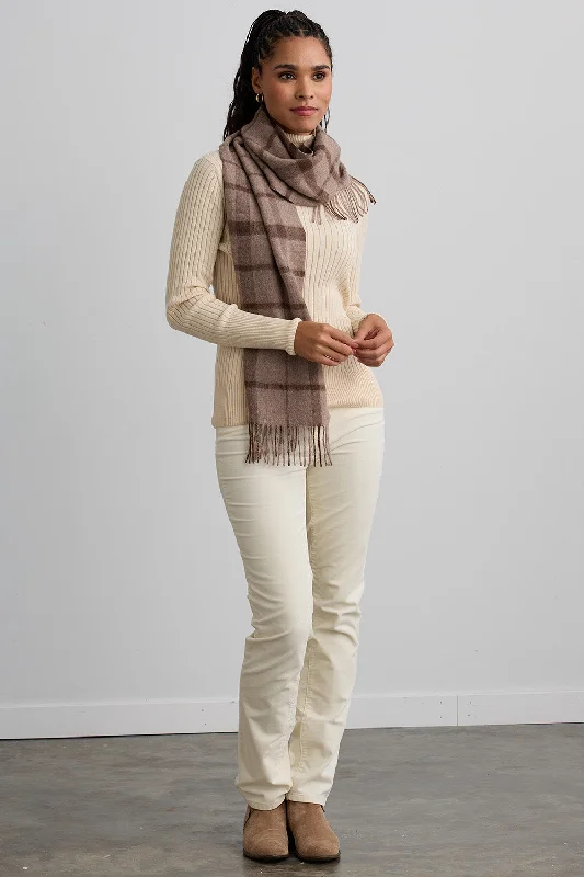 Undyed Beige Plaid