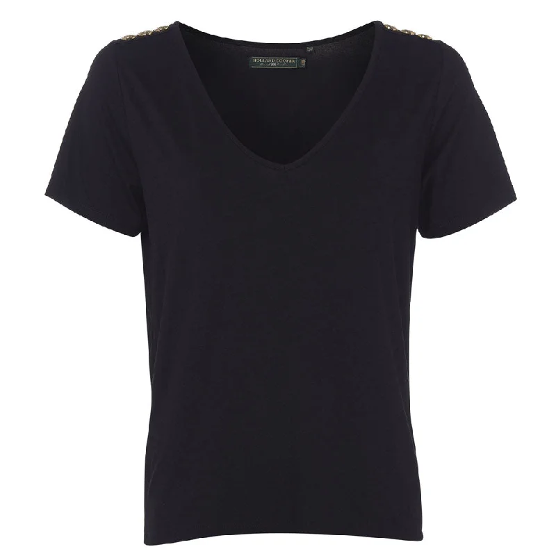 Holland Cooper Ladies Relax Fit Vee Neck Tee