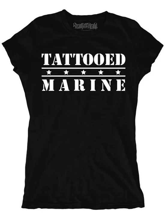 Women's Tattooed Marine Tee