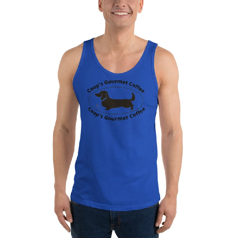 Coop's Gourmet Coffee Unisex Tank Top chic tank top