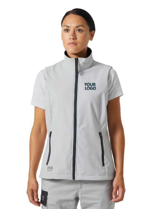 Helly Hansen Women's Manchester Softshell Vests, Grey Fog one shoulder tank