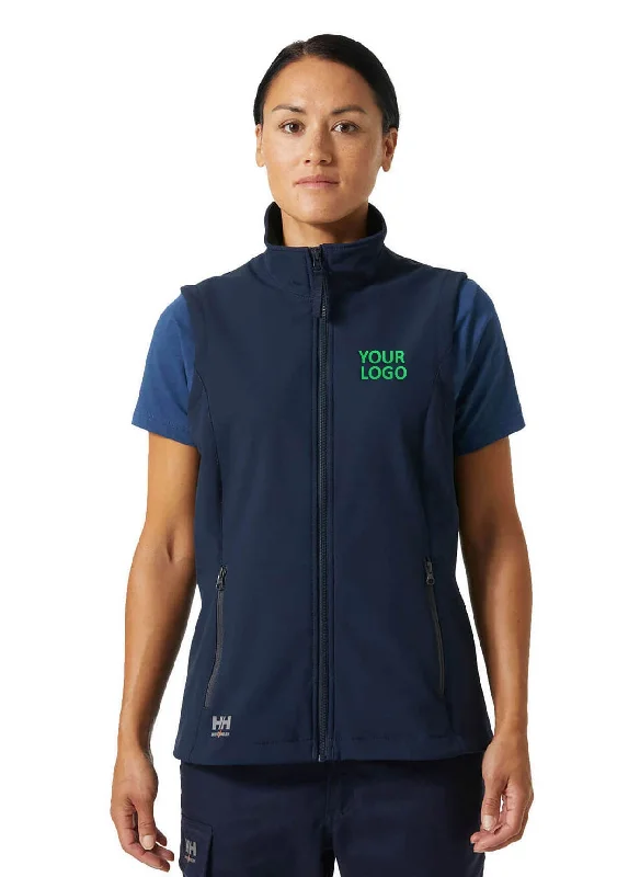 Helly Hansen Women's Manchester Softshell Vests, Navy relaxed fit tank