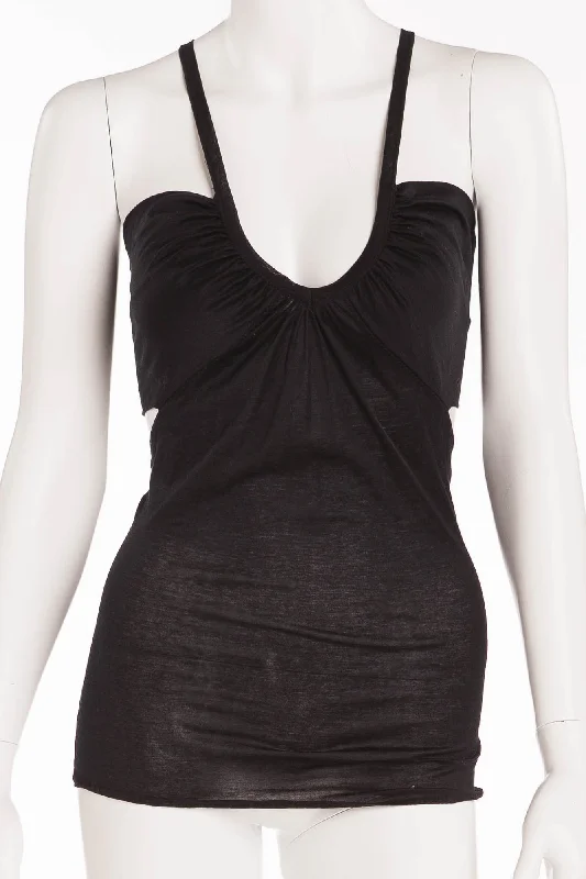 Iconic Tom Ford for Gucci - Black Cut Out Tank Top -