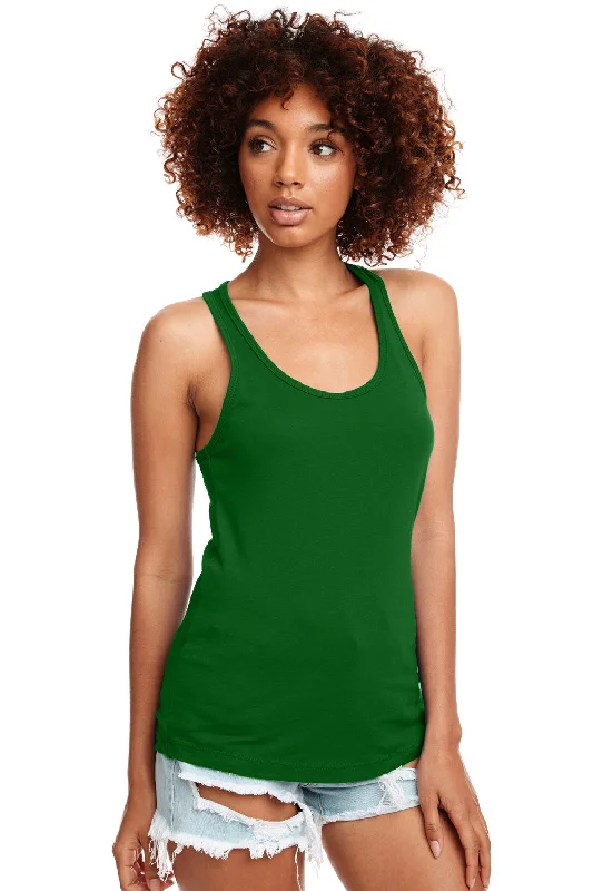 Next Level Womens Ideal Jersey Tank Top - Kelly Green yoga tank top