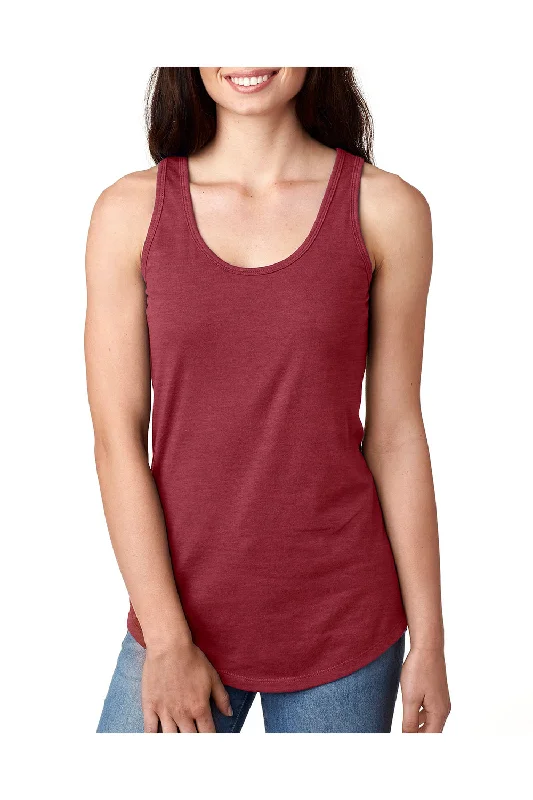 Next Level Womens Ideal Jersey Tank Top - Cardinal Red stretchy tank top