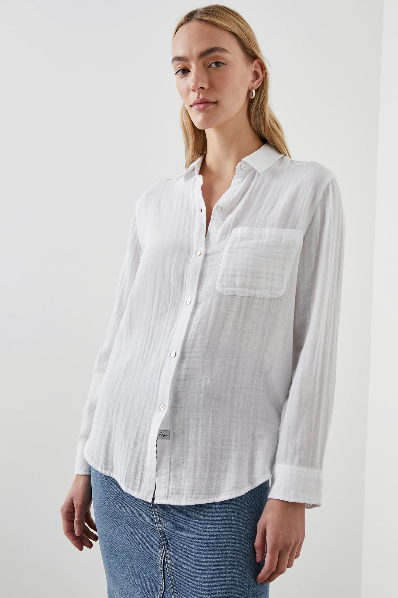 Rails Ellis Button Down White