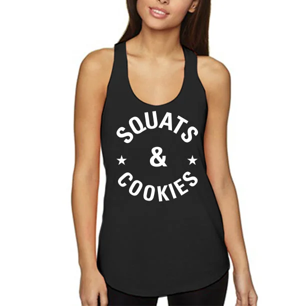 SQUATS & COOKIES Women's Tank Top strappy tank top