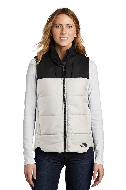 The North Face Womens Water Resistant Everyday Insulated Full Zip Vest - Vintage White lemon yellow tank