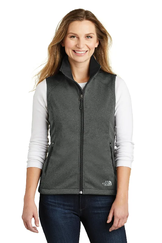 The North Face Womens Ridgeline Wind & Water Resistant Full Zip Vest - Heather Dark Grey breathable tank top