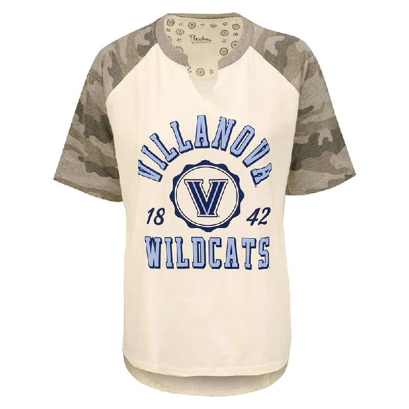 Ladies Villanova Wildcats Bishop Camo T-Shirt bronze tank top