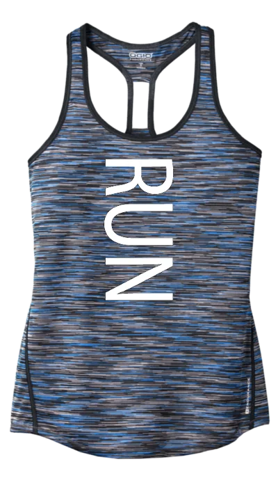 Women's Reflective Tank Top - RUN mesh tank top