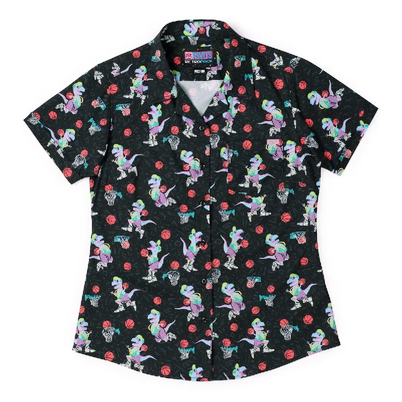 ‘90s Retro Pack "Dino Dunks" – Women's KUNUFLEX Short Sleeve Shirt