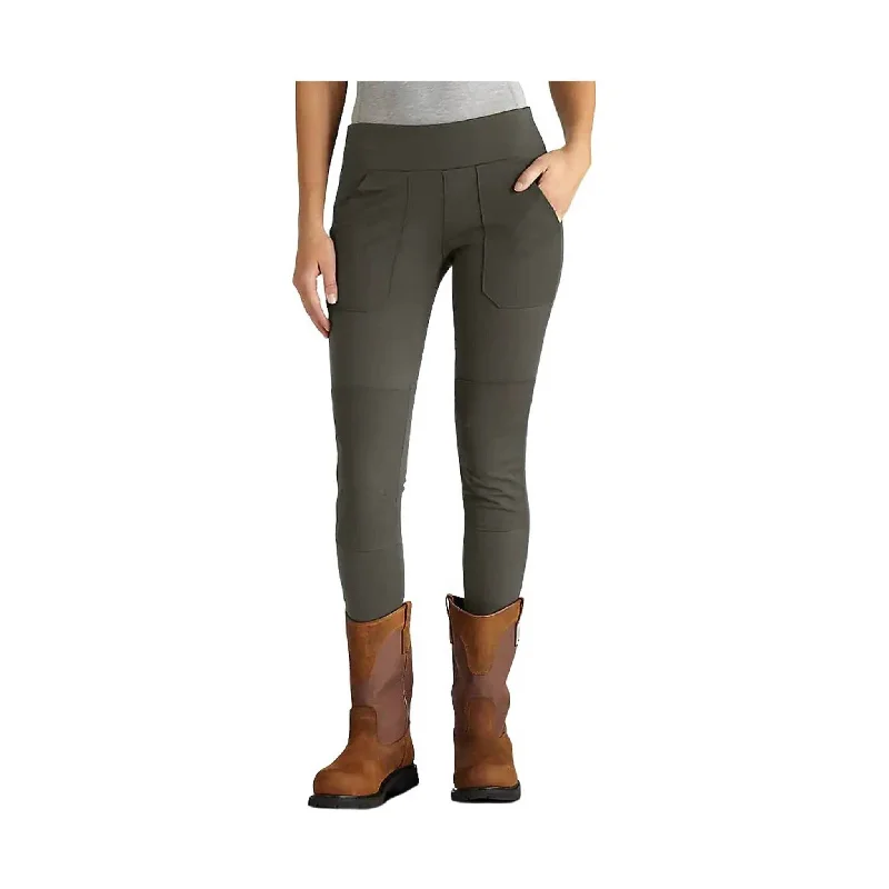 Carhartt Women's Force Fitted Midweight Utility Legging - Oyster Gray