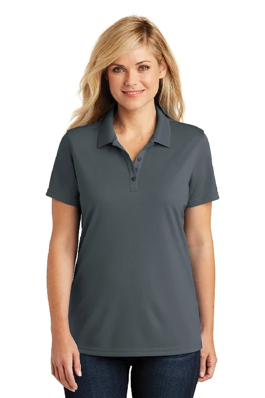 Port Authority Womens Dry Zone Moisture Wicking Short Sleeve Polo Shirt - Graphite Grey