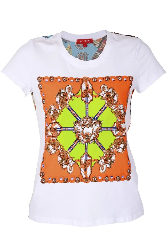 ETHNIQUE White Orange Top