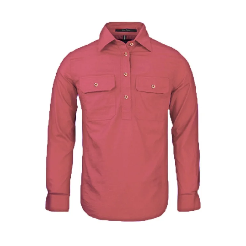 Ritemate Womens Pilbara Closed Front Long Sleeve Shirt RM300CF - Canyon