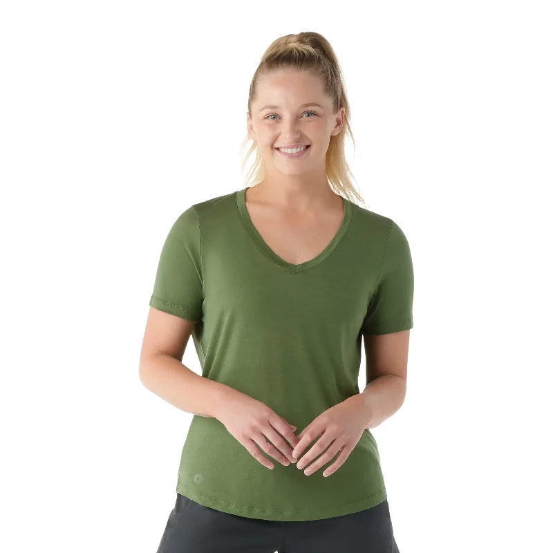 Smartwool Active Ultralite V-Neck Shirt - Womens