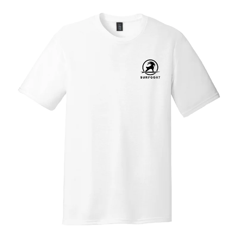 SURFGOAT  Short-Sleeved Tee (White / Black)