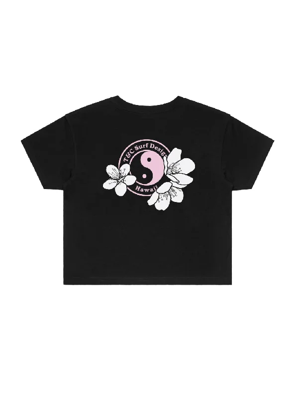 T&C Surf Triple Sakura Logo Crop Tee