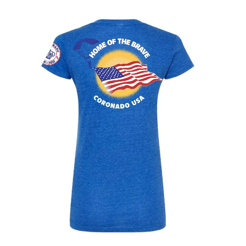 Women's Home of the Brave V Neck