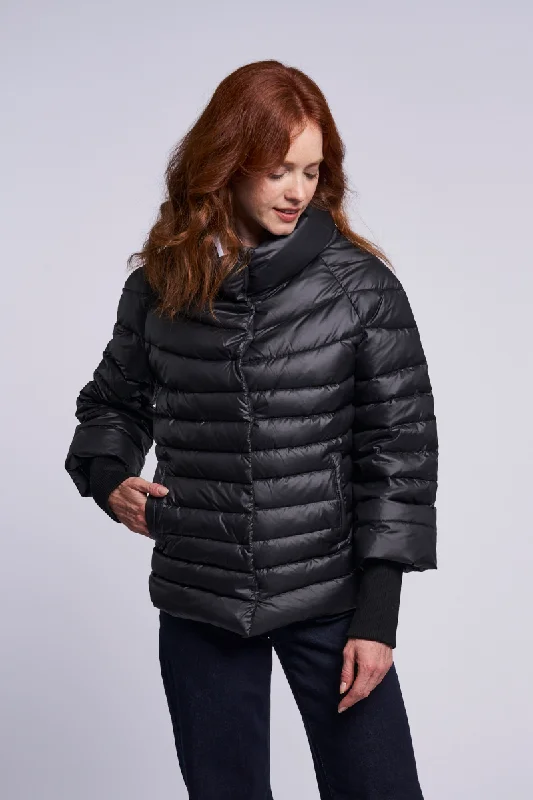 296 Down jacket long fashion knit cuff Fall Special   $275