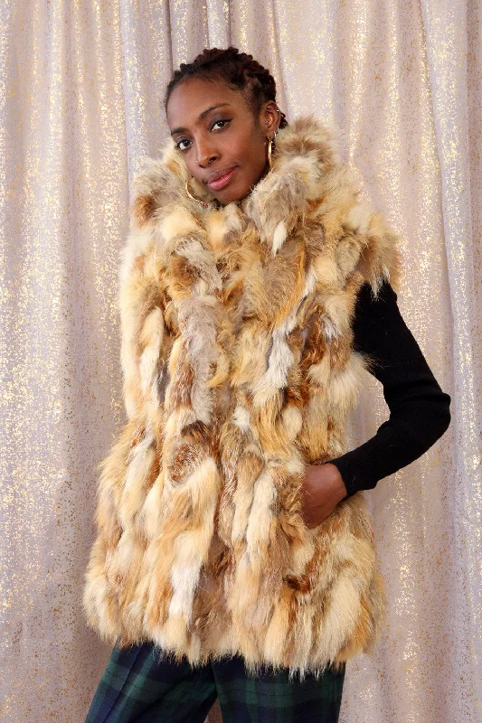 Fluffiest 70s Fur Vest XS-M