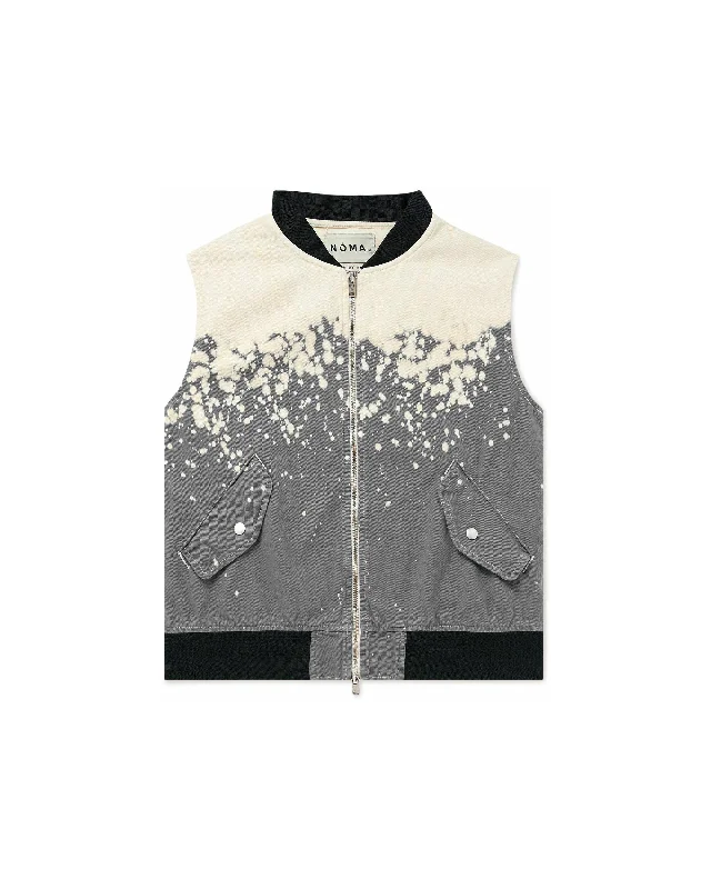 Hand Dyed Flight Vest - Grey