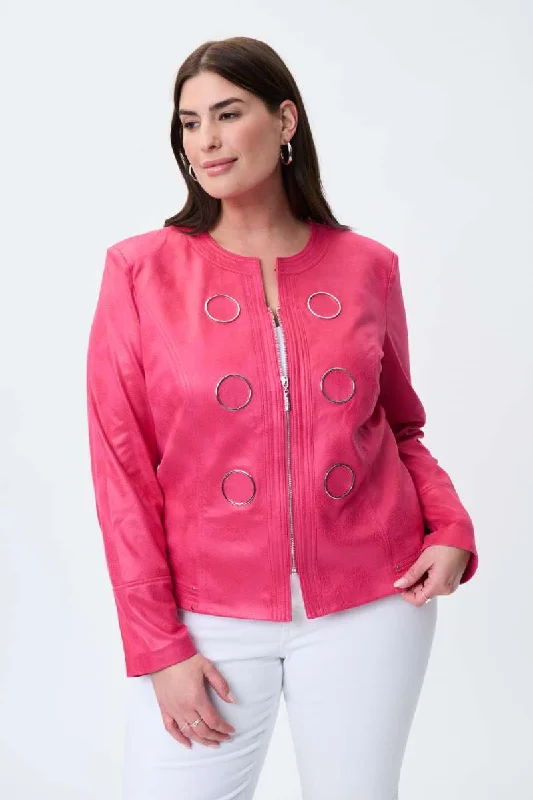 Old School Jacket in Dazzle Pink 231910 by Joseph Ribkoff  - OUTLET SALE