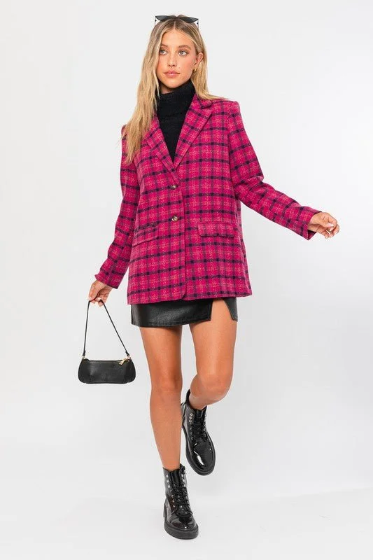 Pink Blazer Coat