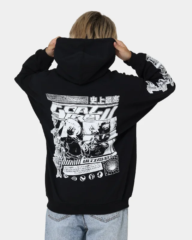 Goat Crew Anime Hoodie Black