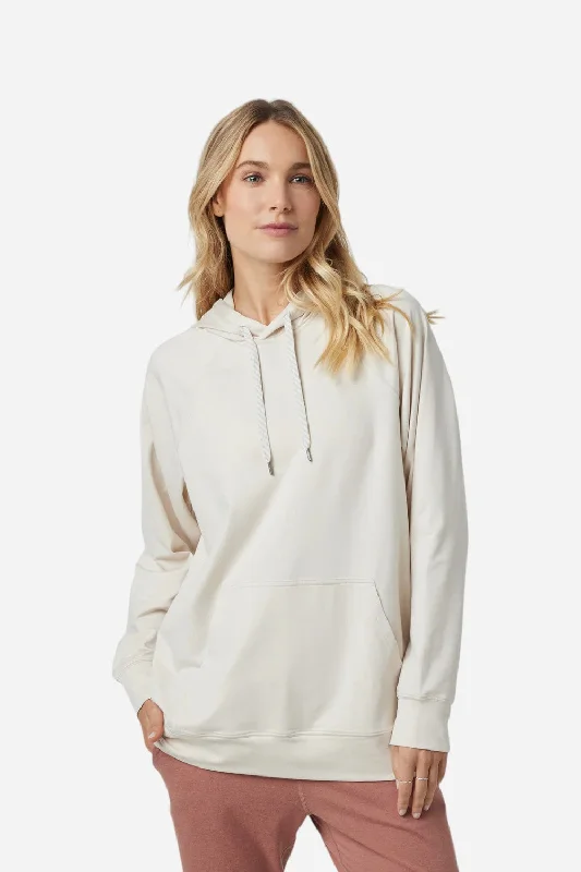 Vuori Halo Oversize Hoodie in Milkweed Heather