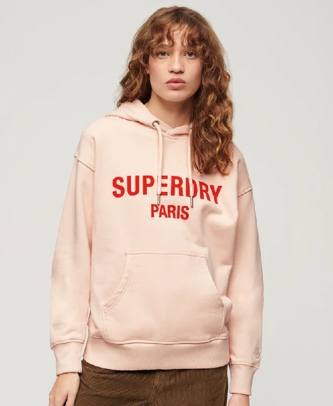 Sport Luxe Loose Hoodie | Mauve Morn Pink